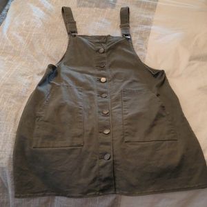 Green skirt/dress overalls